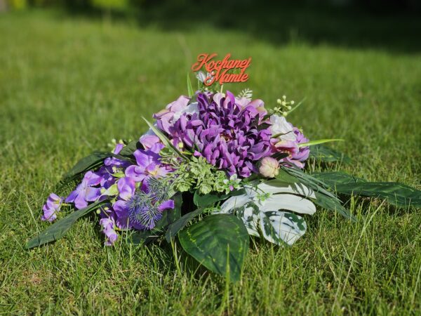Wiązanka z napisem Kochanej Mamie - obrazek 4